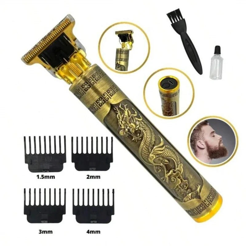 Máquina de Barbear Masculina – Aparador Elétrico, Modelador e Refinador de Barba